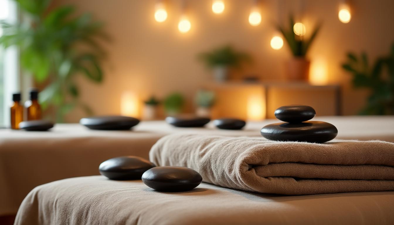 découvrez la source d’équilibre et profitez d’un massage aux pierres chaudes pour une relaxation profonde et un bien-être garanti.